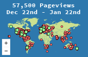 Locations of visitors to this page